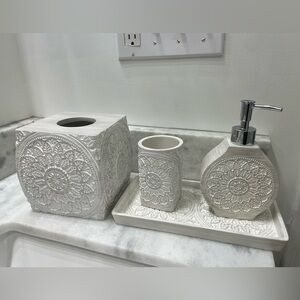 4pc bathroom accessories set